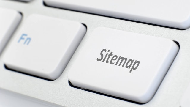 Tastatur mit Taste "Sitemap"