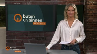 Moderatorin Janna Betten im Sportblitz Studio