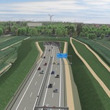 Visualisierung des Tunnelportals in Blickrichtung Seehausen