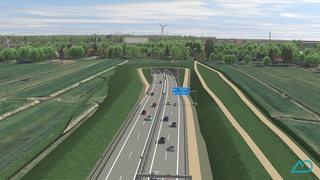 Visualisierung des Tunnelportals in Blickrichtung Seehausen