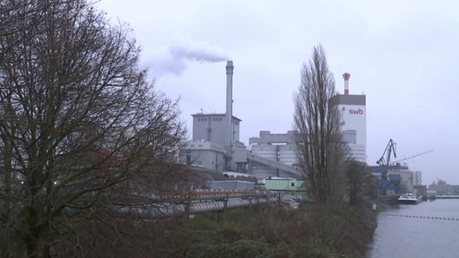 Ein Kraftwerk der Stadtwerke Bremen, an der Wesre.