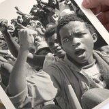 Ein Bild aus dem Archiv der Kolonialzeit in Afrika. 