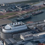 Ein Luftbild zeigt das Alfred-Wegener-Institut (AWI) für Polar- und Meeresforschung in Bremerhaven.