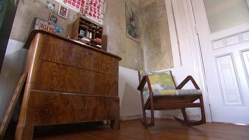 Restaurierte Möbel in einem Zimmer