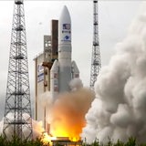Eine Ariane-Rakete beim Start.