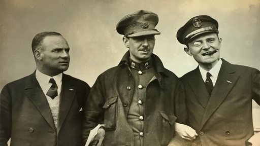 Hermann Köhl, James Fitzmaurice und Günther Freiherr von Hünefeld