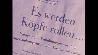 Schlagzeile in der Zeitung: Es werden Köpfe rollen...