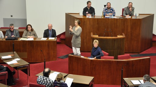 Tagung des Behinderten-Parlaments in der Bremischen Bürgerschaft.
