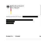 Abb. von betrügerischen E-Mails mit dem Briefkopf vom Bundesamt f. Steuern