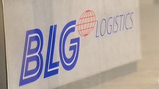 Das Logo der Firma BLG Logistics.