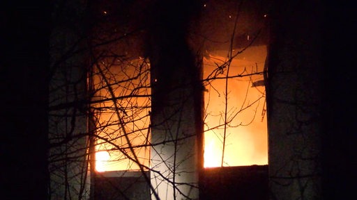 Feuer in einem Gebäude von OHB.