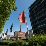 Das Verwaltungsgebäude der Beck's Brauerei