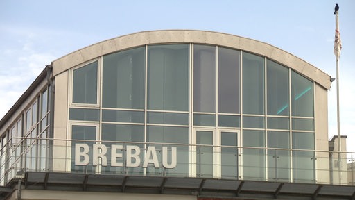 Das Dach der Brebau-Zentrale an der Schlachte in Bremen.