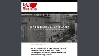 Screenshot der Website bremen-history.de