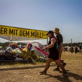 Mülldepot auf dem Hurricane Festival 2022