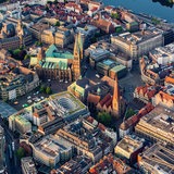 Die Bremer Innenstadt aus der Luft