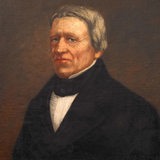 Ein Gemälde zeigt ein Porträt des ehemaligen Bremer Bürgermeisters Johann Smidt.