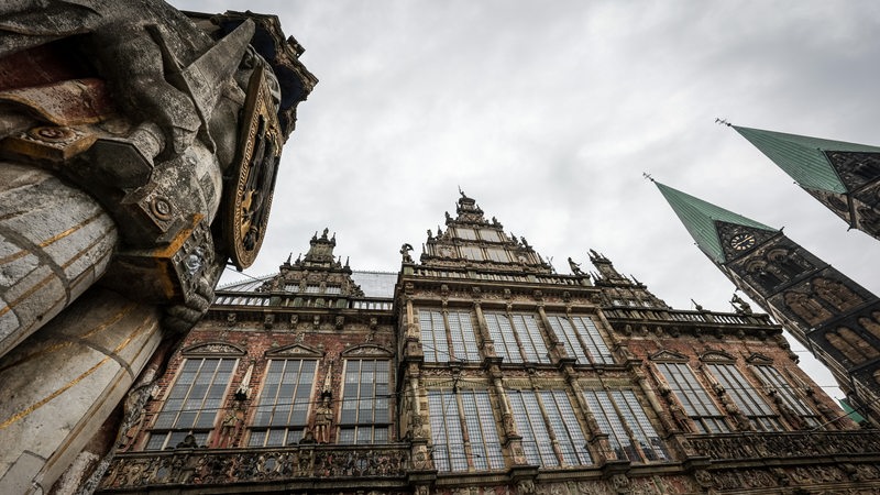 Der Bremer Roland vor dem Rathaus