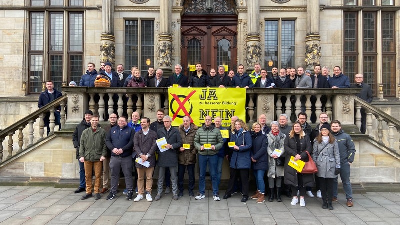 Bremer Unternehmer demonstrieren gegen Ausbildungsplatzabgabe