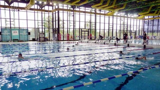 Blick ins Sportbad an der Universität in Bremen.