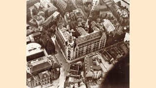 Historische Luft-Aufnahme der Bremer Baumwollbörse