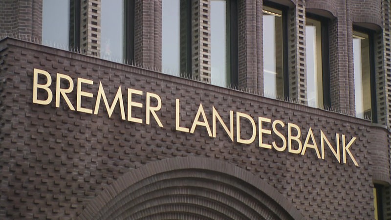 Die Fassade des Gebäudes mit dem Schriftzug "Bremer Landesbank".