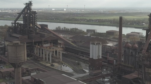Luftaufnahme vom Bremer Stahlwerk