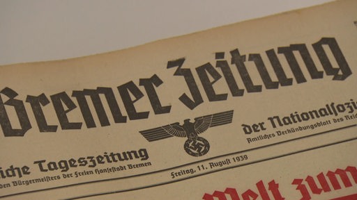 Eine antike Bremer Zeitung vom 11. August 1939.