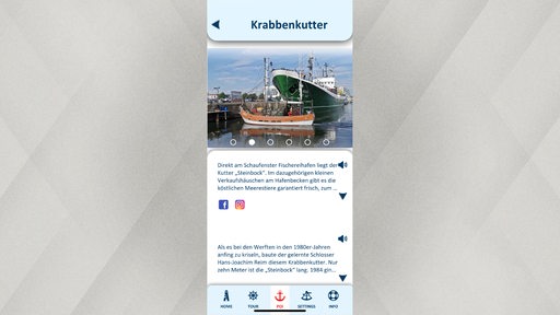 Ein Screenshot zeigt Schiffe und Text.