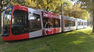 Die Klima-Straßenbahn der BSAG in Bremen