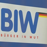 Ein Schild von Bürger in Wut.