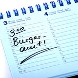 Der Eintrag "9 Uhr Bürgeramt" in einem Terminkalender