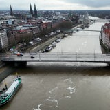 Die Bürgermeister-Smidt-Brücke von oben.