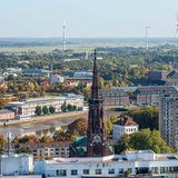 Die Innenstadt von Bremerhaven mit der Bürgermeister-Smidt-Gedächniskirche.