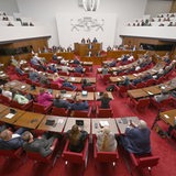 Eine Bürgerschaftssitzung im Abgeordnetenhaus. 