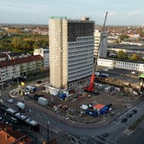 Das Bundeswehrhochhaus von oben.