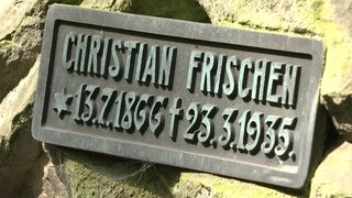 Der Grabstein von Christian Hinrich Frischen.