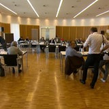 Saal des Untersuchungsausschusses Sozialbetrug