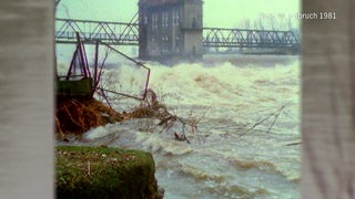 Archivbild: Weserhochwasser und Deichbruch