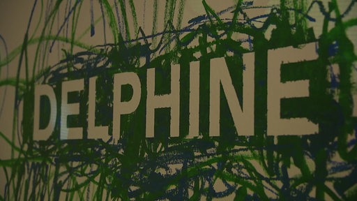 Ein Bild mit der Aufschrift "Delphine"