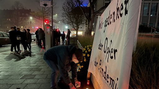 Demonstration in Bremerhaven gegen Corona-Maßnahmen.