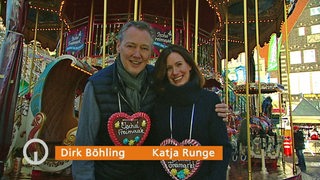 Dirk Böhling und Katja Runge kommentieren den Freimarktsumzug