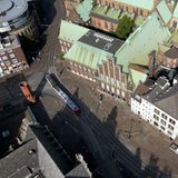 Die Domsheide von oben.