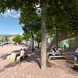 Visualisierter Gestaltungsentwurf für den Bremer Domshof