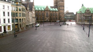Blick auf den Domshof in Bremen.
