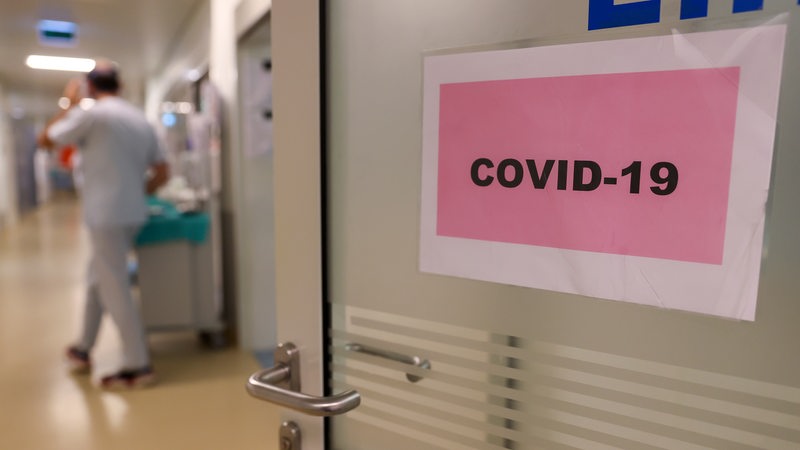 Der Eingang zur Covid-19-Intensivstation