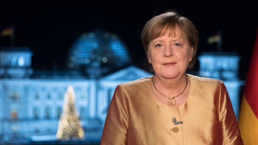 Bundeskanzlerin Merkel bei ihrer letzten Neujahrsrede 2020.