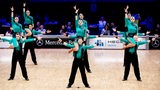 Pose der Lateinformation Adagio aus der Ukraine bei der Choreografie "Rock Style" bei der WM in Bremen.