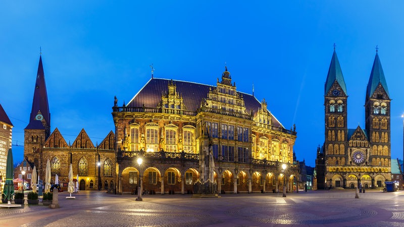 Das Bremer Rathaus.