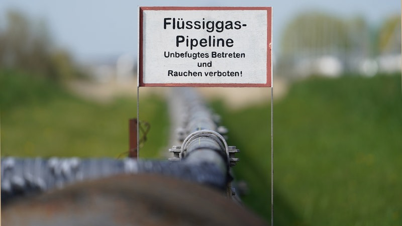 Eine Flüssiggas-Pipeline.